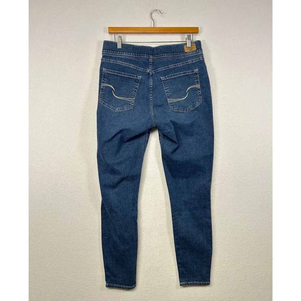Levi Strauss Signature Gold Pull On Skinny Jeans Women Blue Wash Stretch 30/30‎